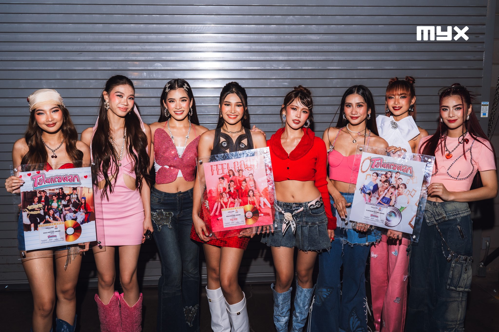 BINI group casual photo with flowers