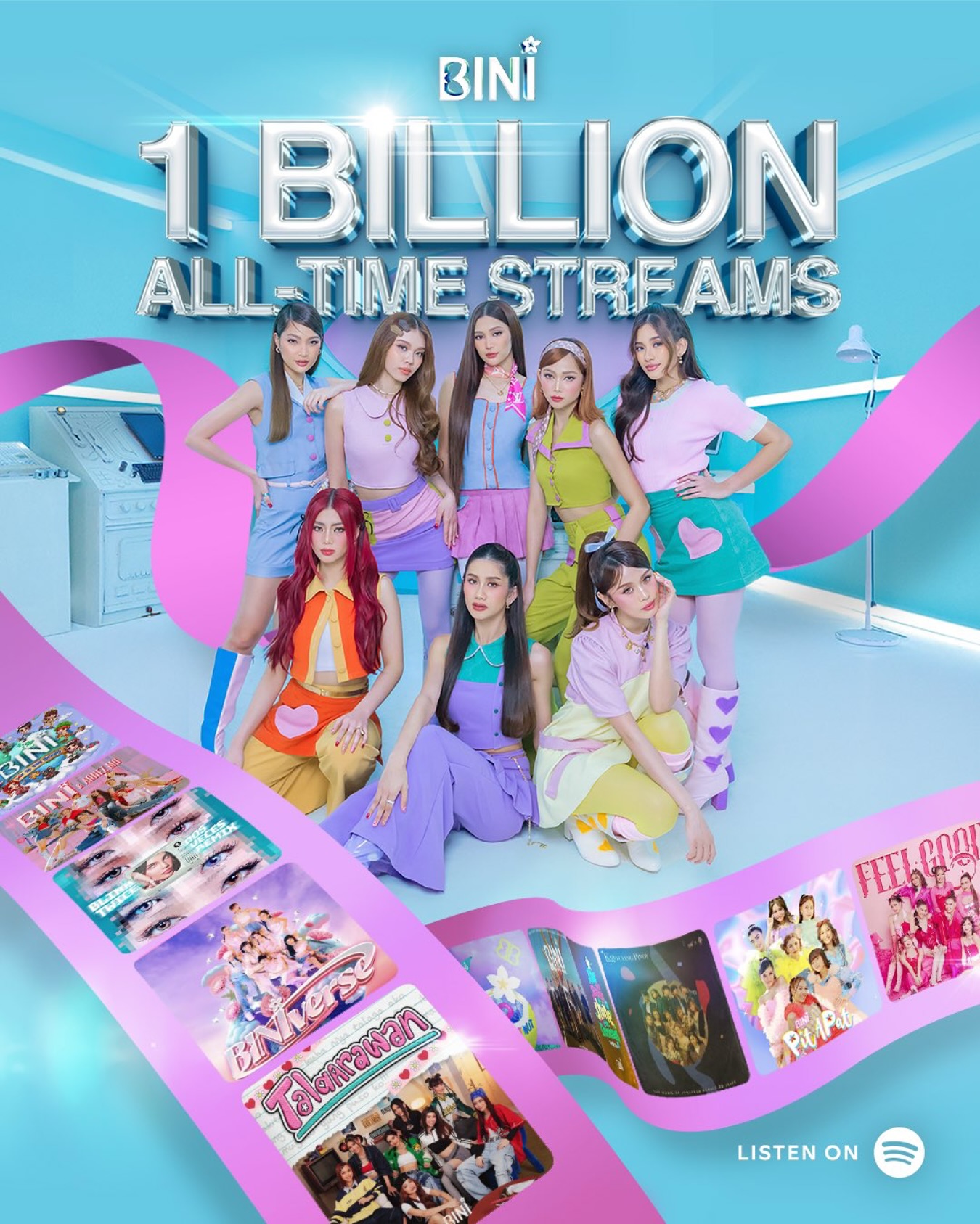 BINI 1 Billion Streams Spotify image