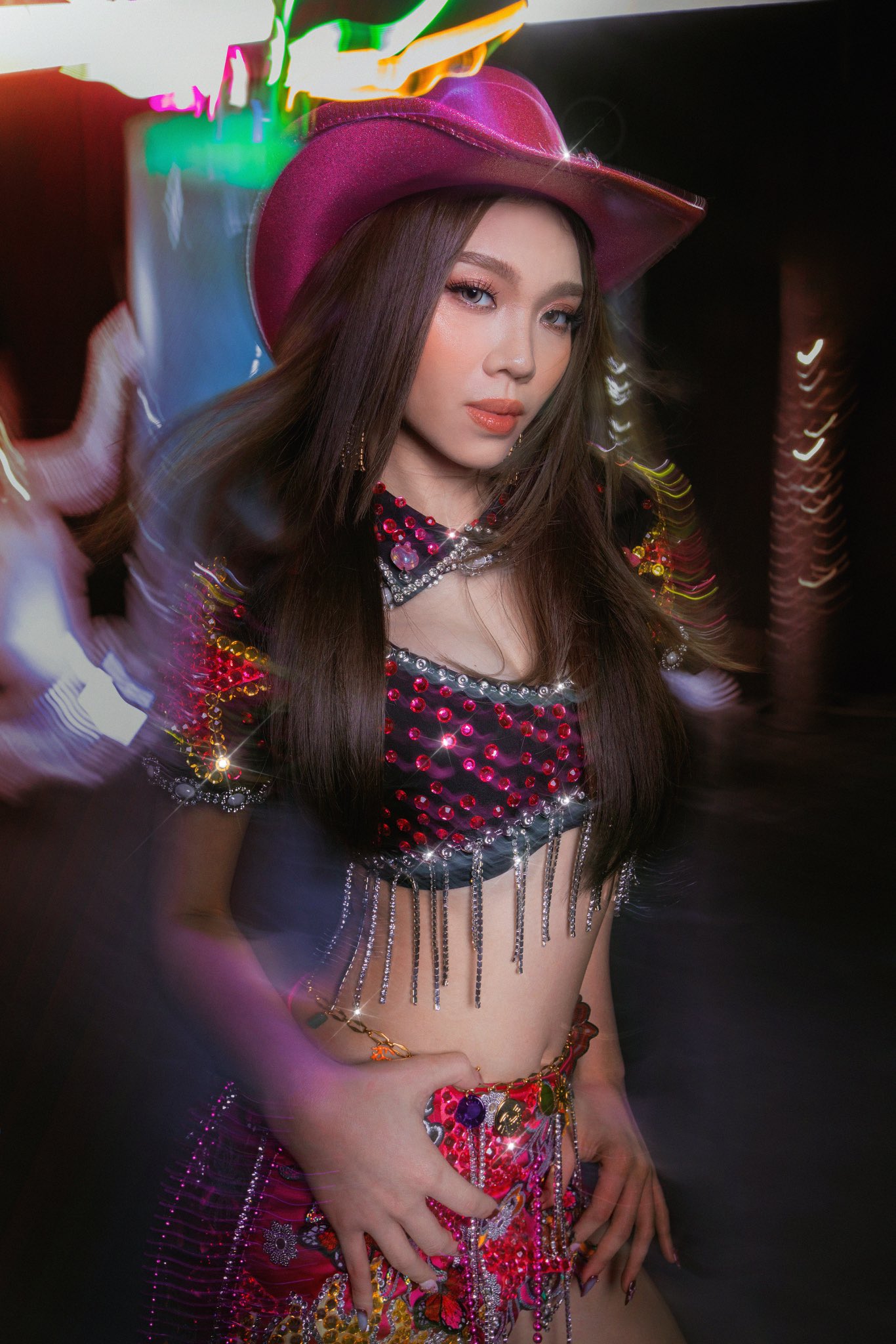 BINI Stacey in her Blink Twice outfit